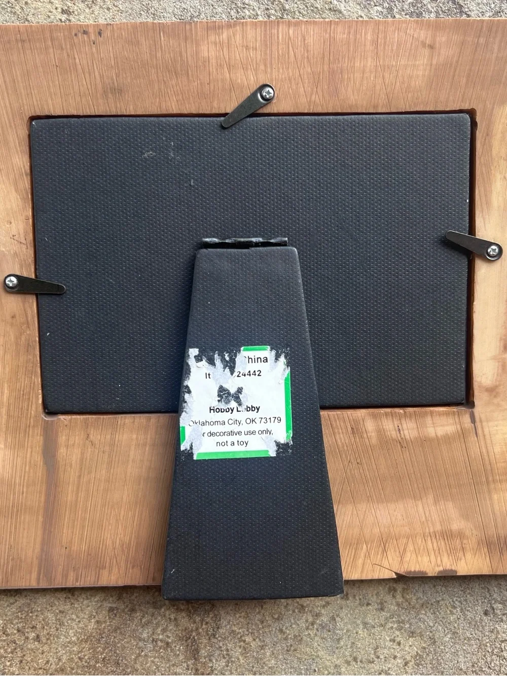 Hobby Lobby Rustic Brown Cowboy Silhouette Picture Frame